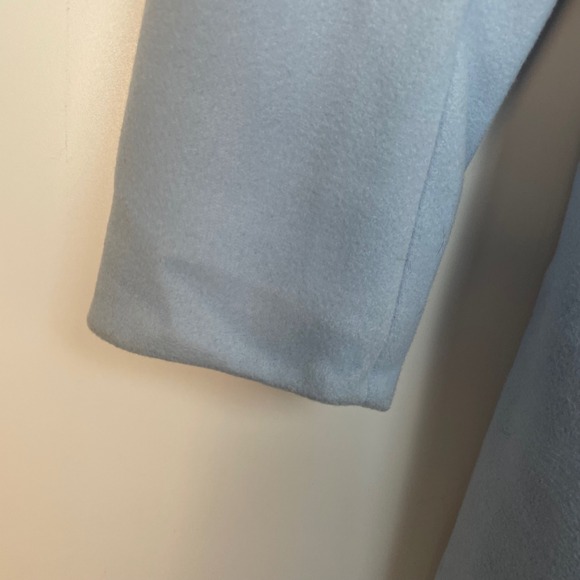 Allegra K Women's Light Blue Lapel Long Sleeve Button Front Blazer Coat Size S - Picture 4 of 11